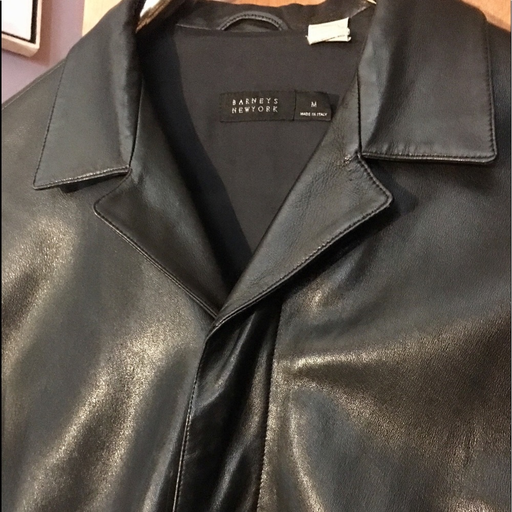 Barney’s New York Classic Black Lambskin Medium